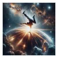 Galactic Breakdance Explosion in Deep Space