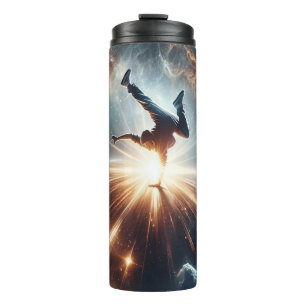 Galactic Breakdance Explosion in Deep Space Thermal Tumbler