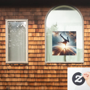 Galactic Breakdance Explosion in Deep Space Window Cling