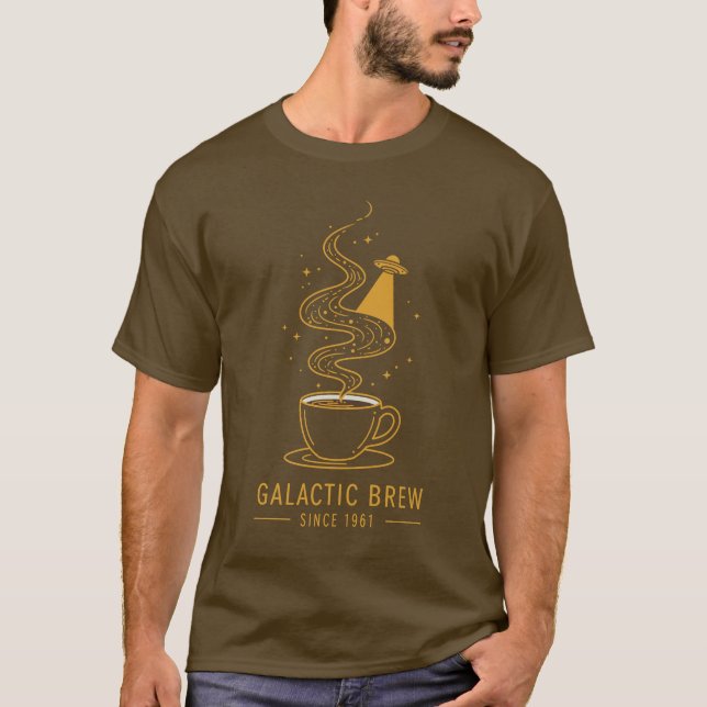 Galactic Brew – Interstellar Coffee Since 1961 T-Shirt (Front)