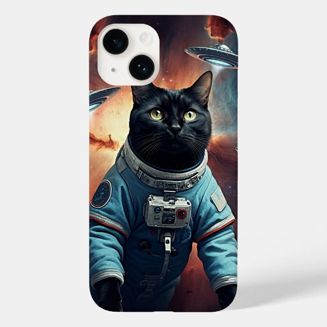Galactic Cat Astronaut Case-Mate iPhone Case (Back)