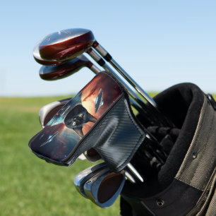 Galactic Cat Astronaut Golf Head Cover