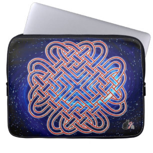 Galactic Celtic Love Knot Laptop Sleeve