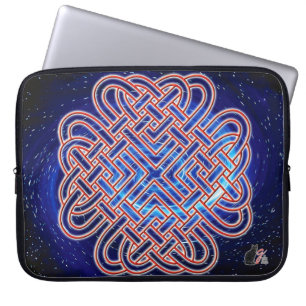 Galactic Celtic Love Knot Laptop Sleeve