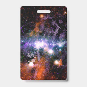 Galactic Centre of Milky Way Galaxy X-Ray Hubble Badge
