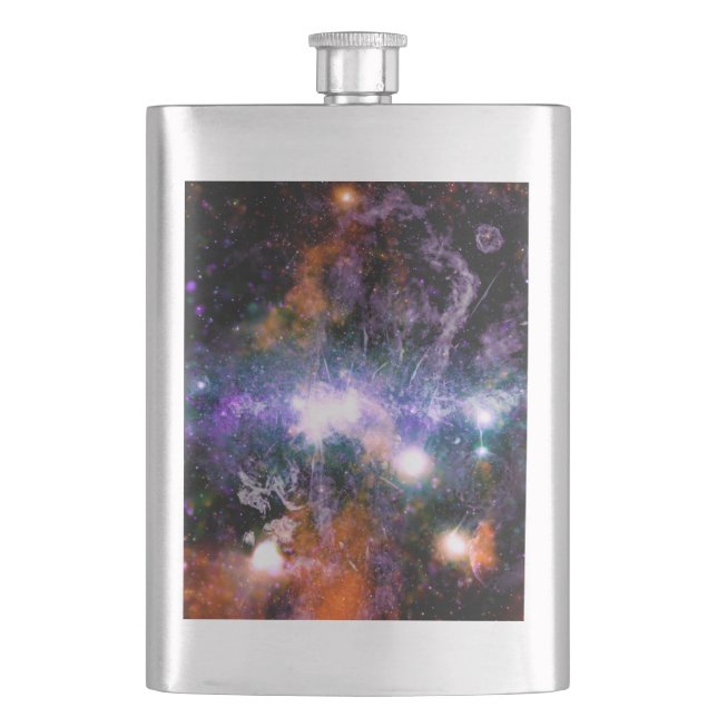 Galactic Centre of Milky Way Galaxy X-Ray Hubble   Hip Flask (Front)