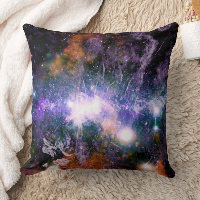 Galactic Centre of Milky Way Galaxy X-Ray Hubble   Throw Pillow (Blanket)
