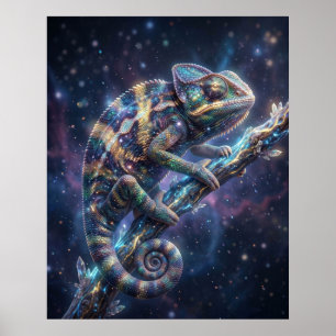Galactic Chameleon Star Branch Poster