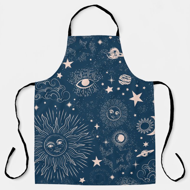 Galactic Constellations: Space Pattern Design Apron (Front)