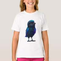 Galactic Cosmic Celestial Crow Baby Blue Kids