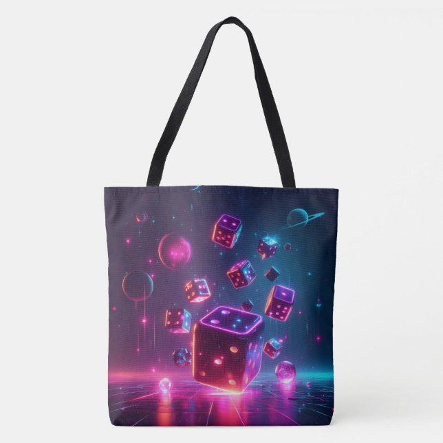 Galactic Dice 🎲 Shoulder Tote (Front)
