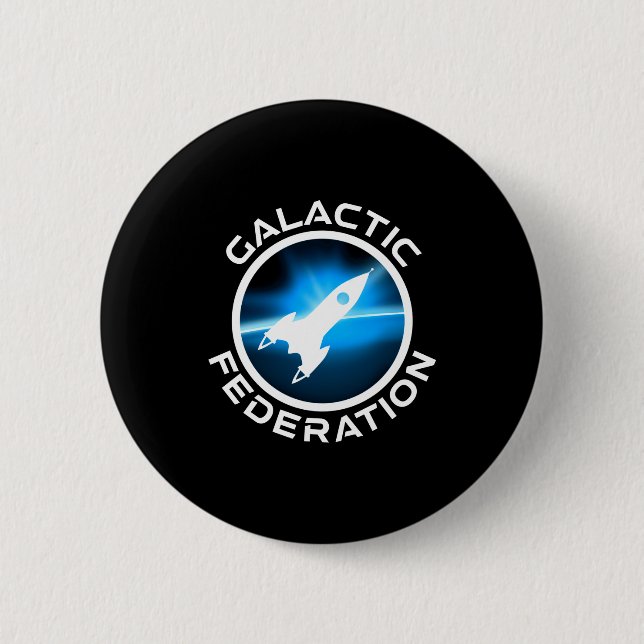 Galactic Federation Logo _1  2 Inch Round Button (Front)