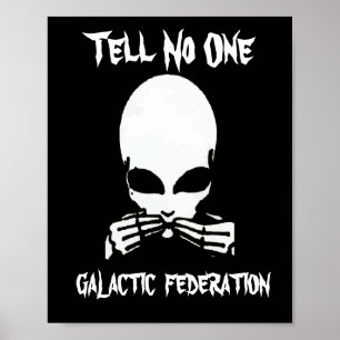Galactic Federation,  tell No One, edit text, Poster