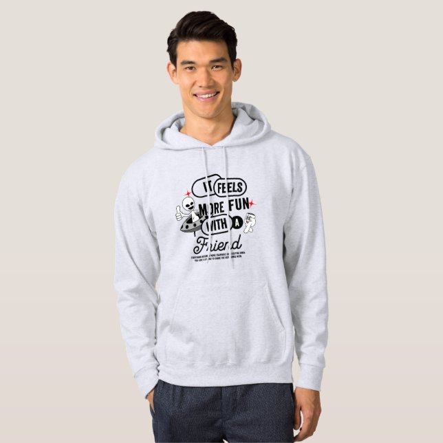 Galactic Friends Space | Men Hoodie (Front Full)