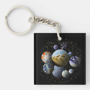 Galactic Fringe  Keychain