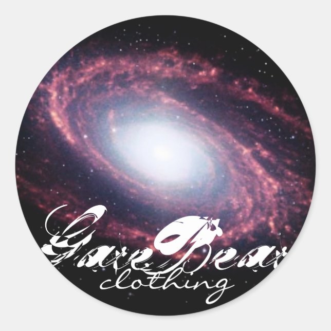 Galactic GareBear Clothing Classic Round Sticker (Front)