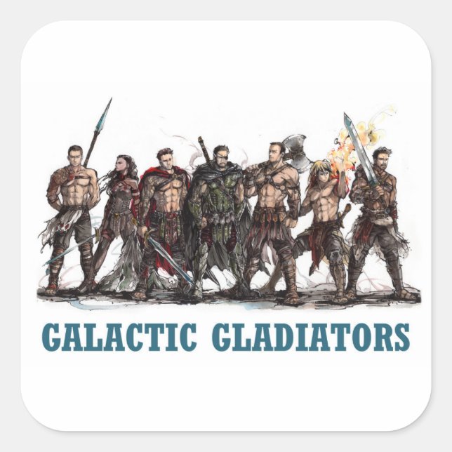Galactic Gladiators Sticker (Front)