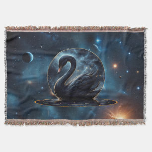 Galactic Grace: The Black Swan.  Throw Blanket