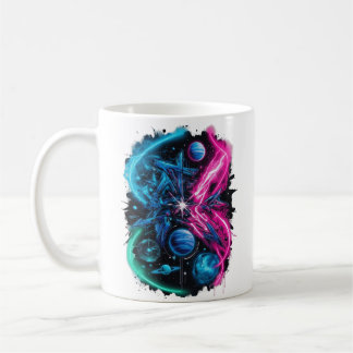 Galactic Graffiti - Street art Coffee Mug