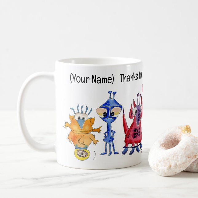 Galactic Gratitude - Coffee Mug (With Donut)