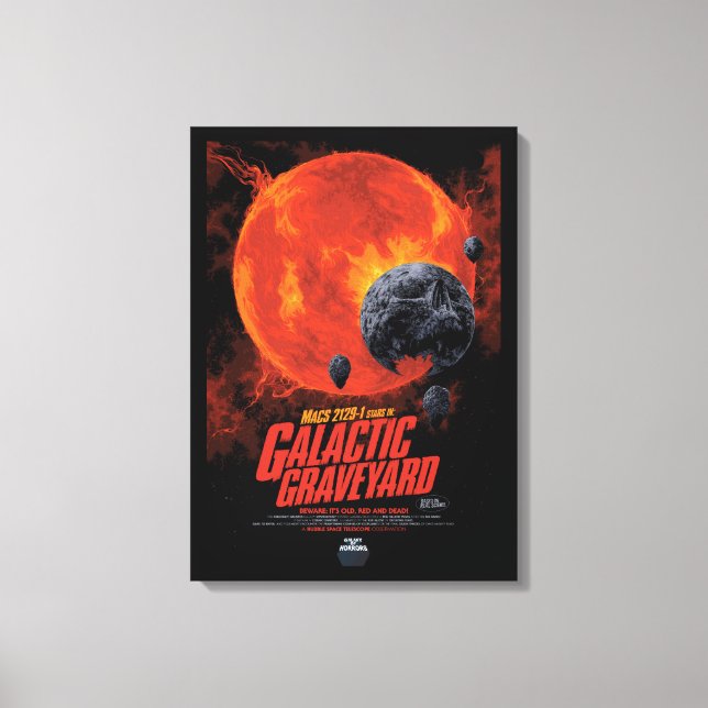 Galactic Graveyard Poster, Macs 2129-1. Canvas Print (Front)
