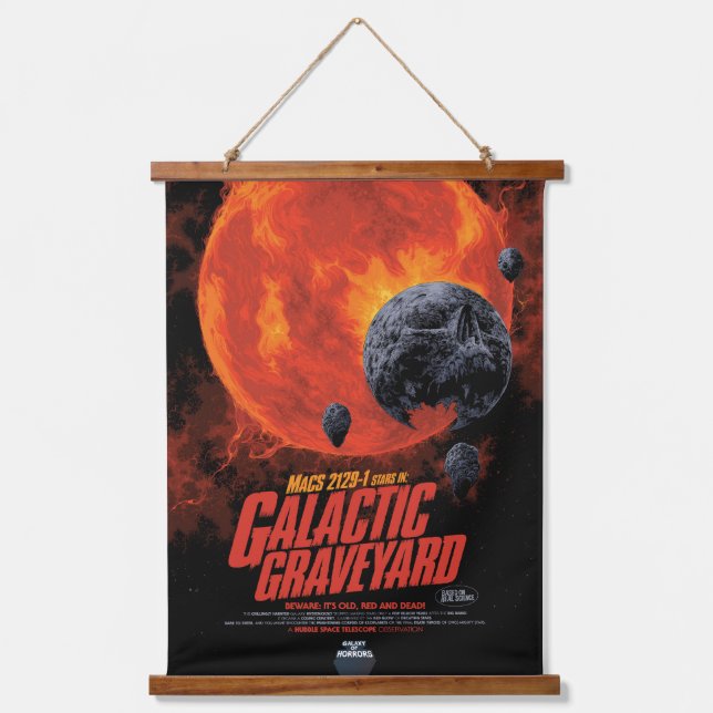 Galactic Graveyard Poster, Macs 2129-1. Hanging Tapestry (Front)