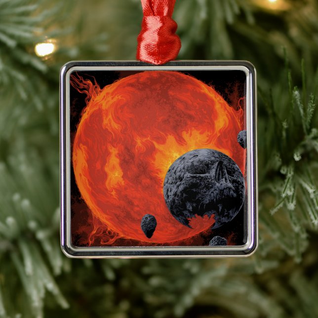 Galactic Graveyard Poster, Macs 2129-1. Metal Ornament (Tree)