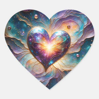 Galactic Heart of the Universe Heart Sticker