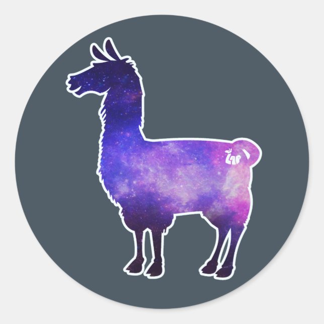 Galactic Llama Stickers (Front)