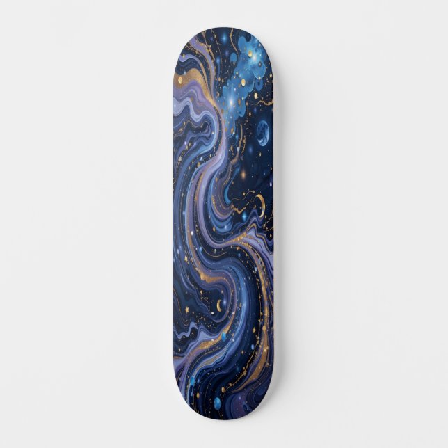Galactic Marble Flow Edition 1 Skateboard (Front)