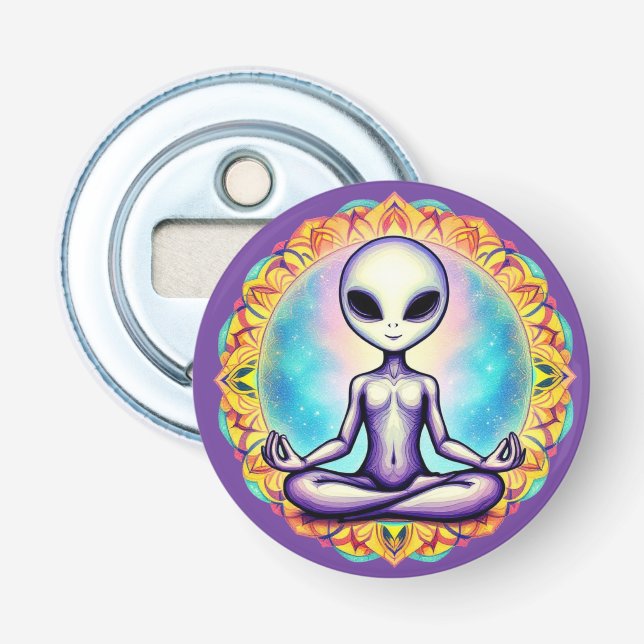 Galactic Meditation Bottle Opener (Front)