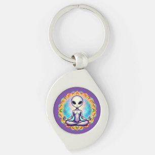 Galactic Meditation Keychain