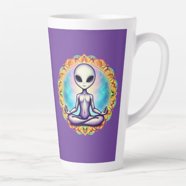 Galactic Meditation Latte Mug (Right)