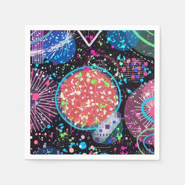 Galactic Neighborhood: Abstract  Napkin (Front)