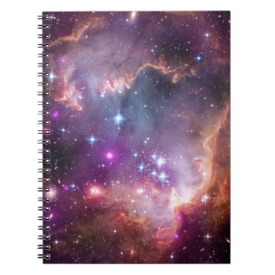 Galactic Outer Space Purple Notebook