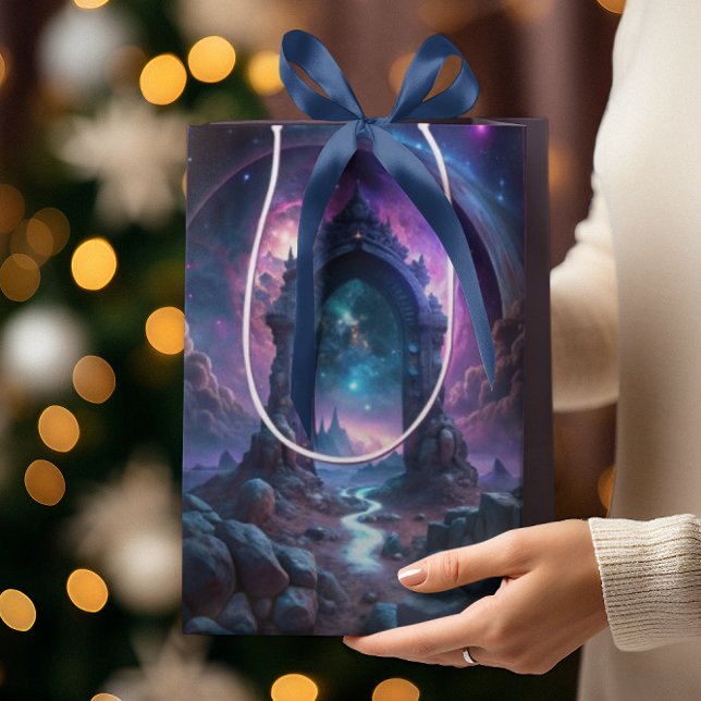 Galactic Portal Fantasy | Cosmic Gateway Medium Gift Bag (Creator Uploaded)