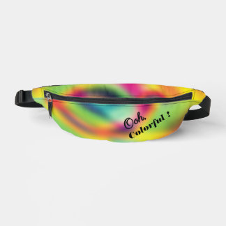 Galactic Rainbow Swirl Fanny Pack
