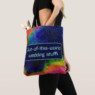 Galactic Sci-Fi Wedding Tote Bag