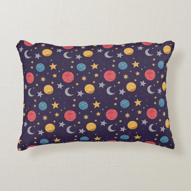 Galactic Sky Accent Pillow (Front)