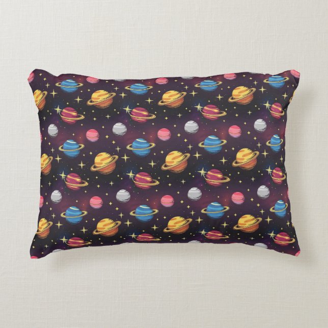Galactic Sky Accent Pillow (Front)