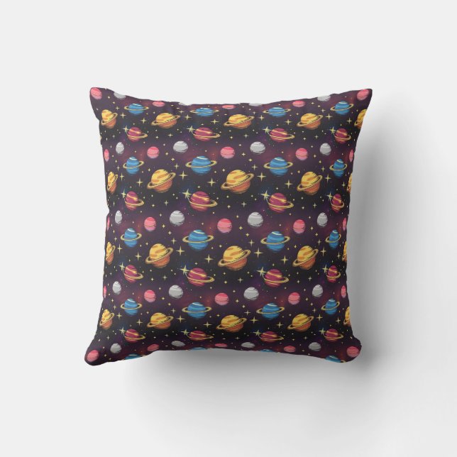 Galactic Sky Throw Pillow (Back)