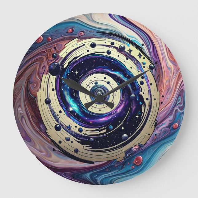Galactic Tapestry Large Clock (Front)
