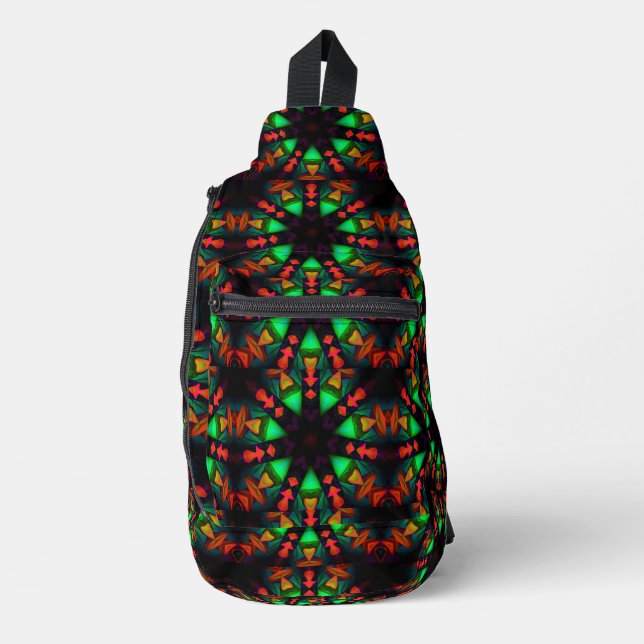 Galactic Tribe Fire Medicine Wheel Sling Bag (Front)