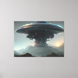 Galactic UFO Canvas Print