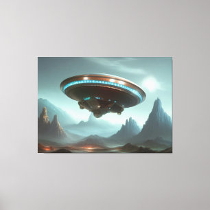 Galactic UFO Canvas Print