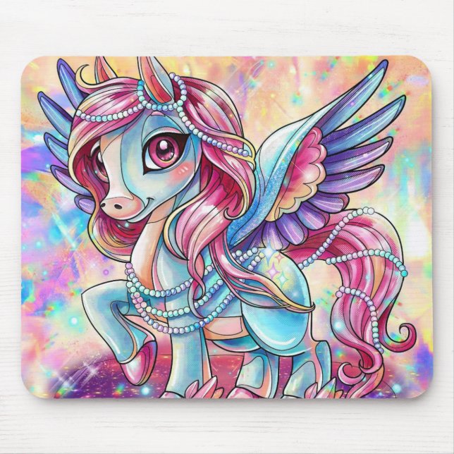 Galactic Unicorn Mouse Pad (Front)