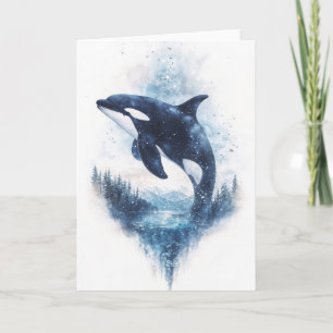 Galactic Whale Soaring Through the Sky Card