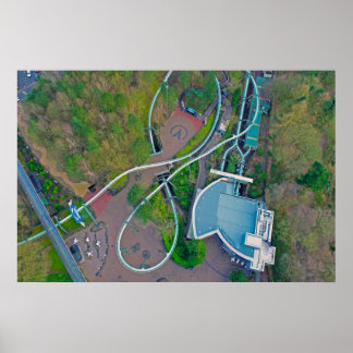 Galactica Drone | Alton Towers Resort Poster