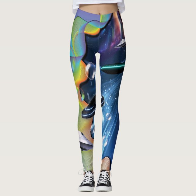 Galacy Bubbles Leggings (Front)