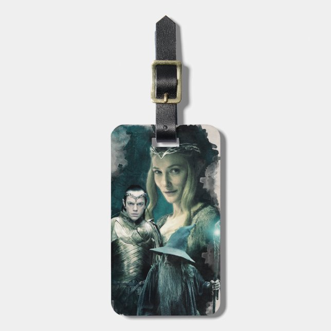 Galadriel, ELROND™, & Gandalf Graphic Luggage Tag (Front Vertical)